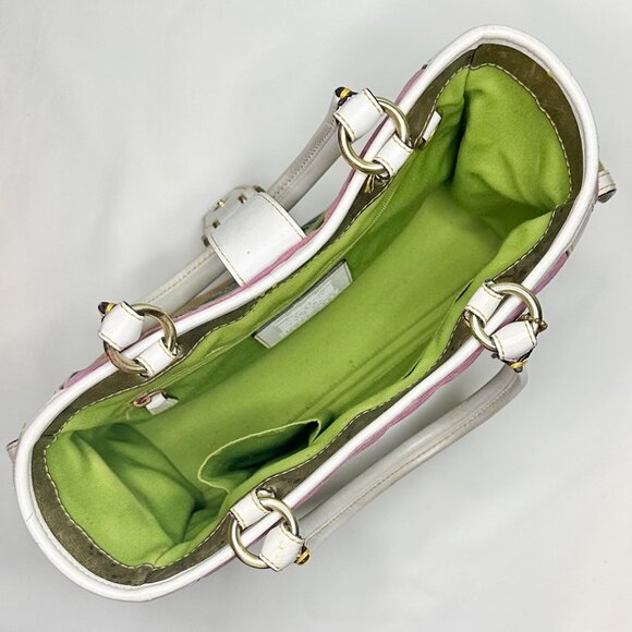 Coach Vintage Ladybug Applique Boxy Straw Tote Limited Edition 2004 Natural 4439 - Picture 8 of 14